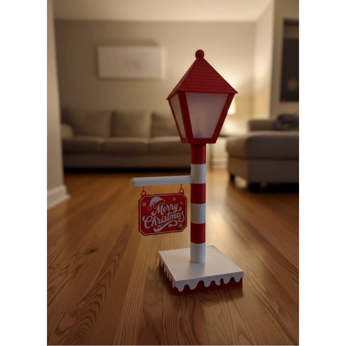CEYLAN ADAM Yılbaşı Tabelalı Dekoratif Lamba Merry Christmas Işıklı Tasarım