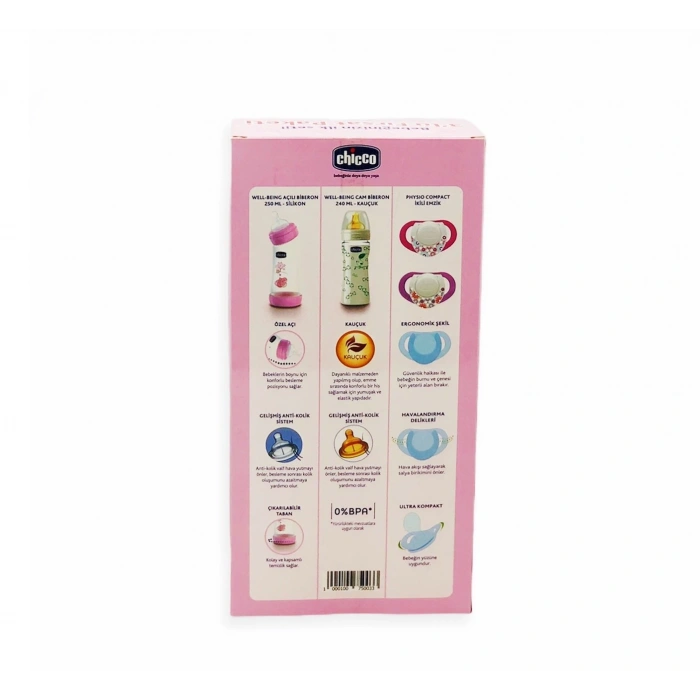 Chicco Bebeğinizin İlk Seti 3lü Fırsat Paketi - Pembe