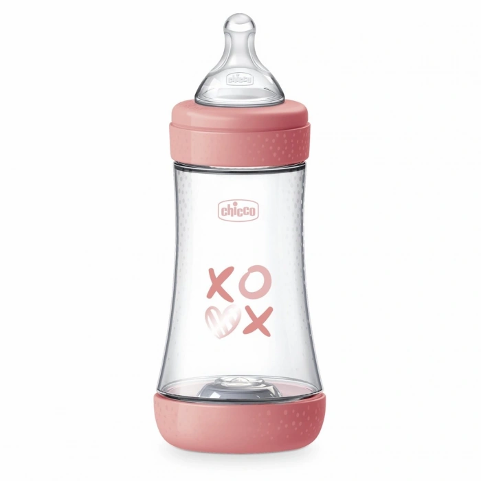 Chicco Perfect5 Antikolik PP Biberon 240 ml - Pembe
