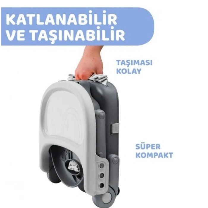 Chicco Pocket Snack Yükseltici Mama Sandalyesi - Dark Grey