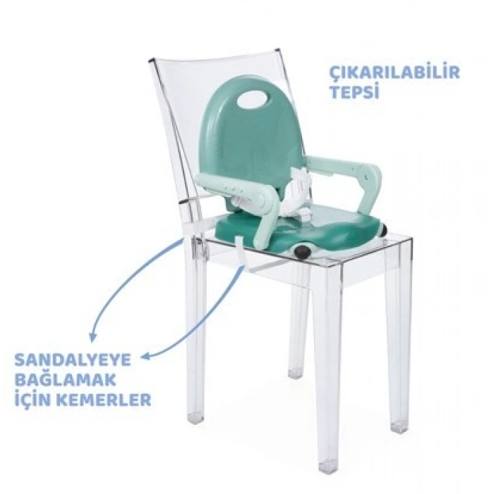 Chicco Pocket Snack Yükseltici Mama Sandalyesi - Sage