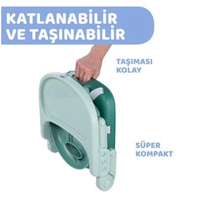 Chicco Pocket Snack Yükseltici Mama Sandalyesi - Sage