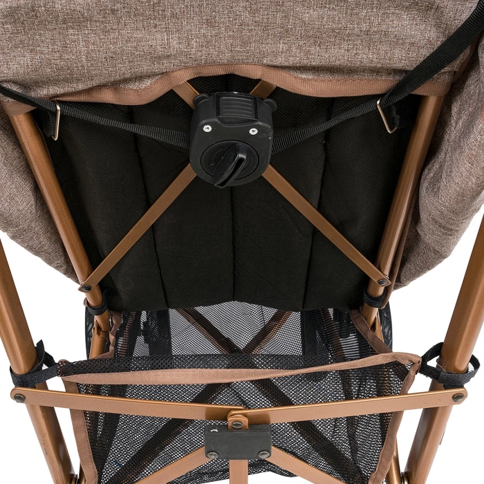 Comfymax Tam Yatar Baston Bebek Arabası – Dark Red