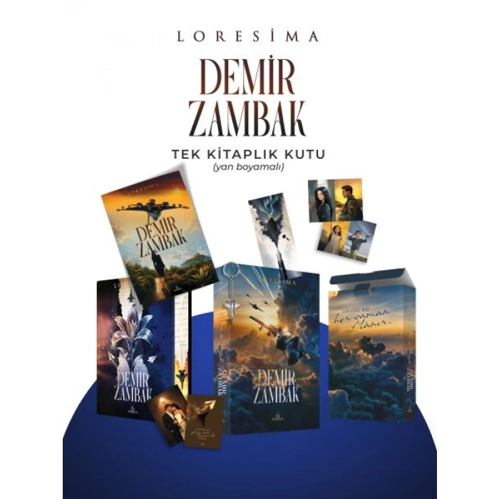 Demir Zambak 1 - Tek Kitaplık Kutu Yan Boyamalı