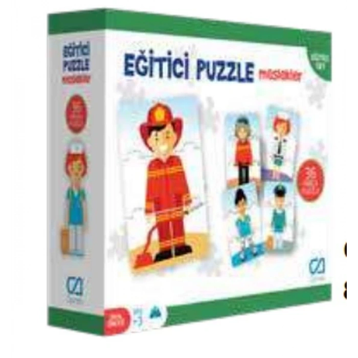 Eğitici Puzzle - Meslekler