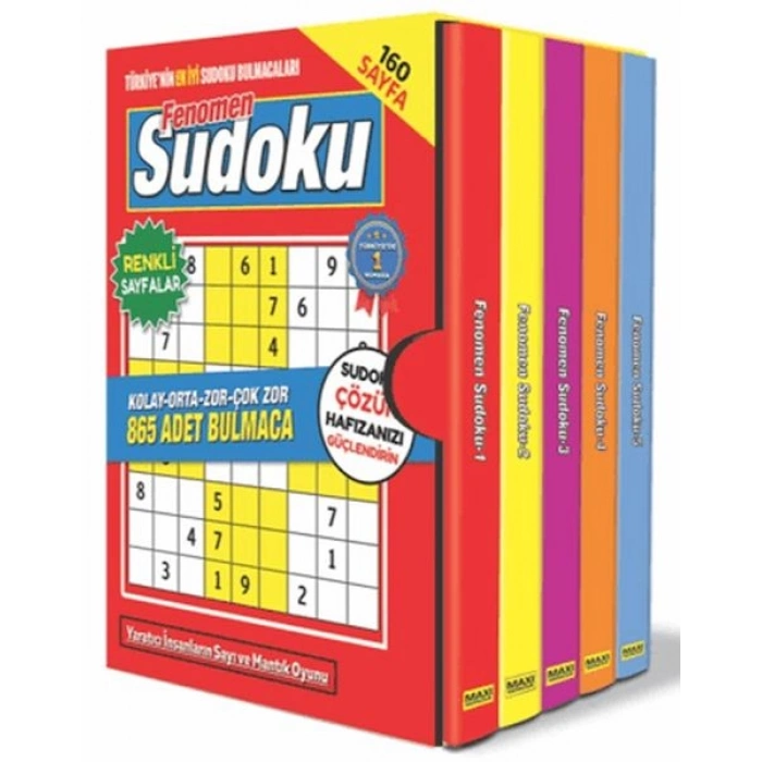 Fenomen Sudoku Bulmaca Seti - 5 Kitap