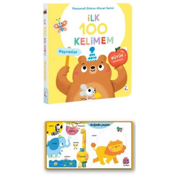 İlk 100 Kelimem – Hayvanlar (Pencereli Dokun-Hisset)