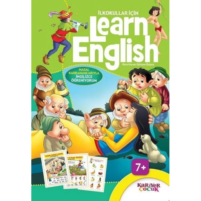 İlkokullar İçin Learn English - Yeşil