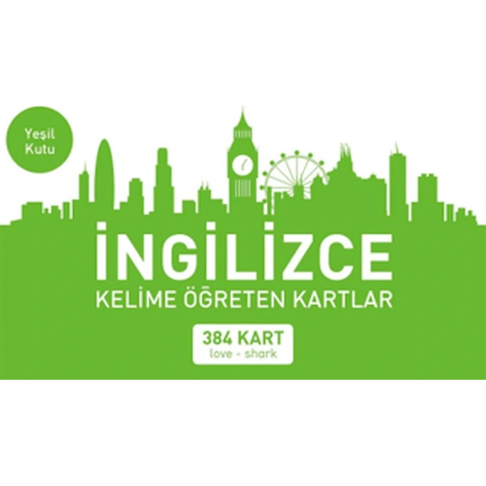 İngilizce Kelime Öğreten Kartlar Yeşil Kutu