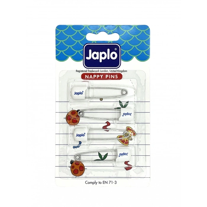 Japlo Emniyetli Çengelli İğne 4lü - Beyaz