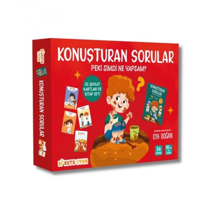 Konuşturan Sorular – Peki Şimdi Ne Yapsam? (Öz Şefkat Kartları ve Kitap Seti)