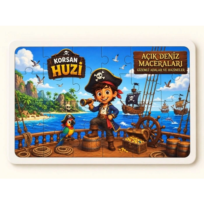 Korsan Huzi - 24 Parça Ahşap Puzzle