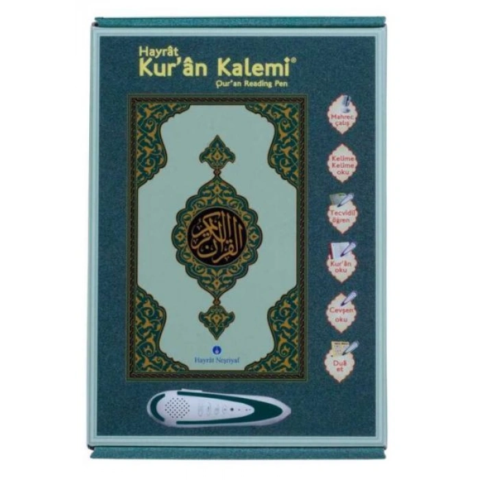 Kuran Okuyan Kalem Seti (Yeşil, Orta Boy, Karton Kutulu)