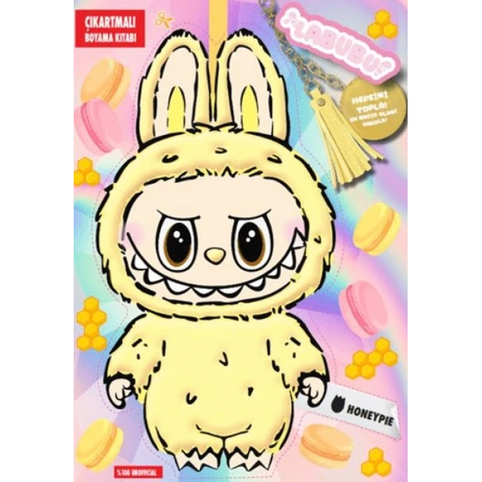 Labubu Honeypie Çılgın Koleksiyon – Çıkartmalı Boyama Kitabı