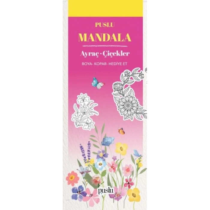 Mandala Ayraç - Çiçekler