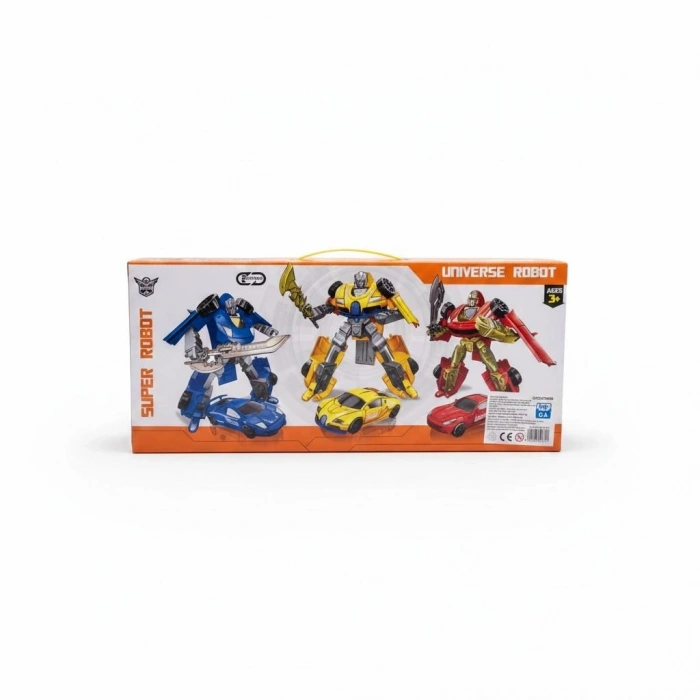 Mey İthalat® 010A29 TRANSFORMER SET RENKLİ OYUNCAK DÖNÜŞEN ROBOT
