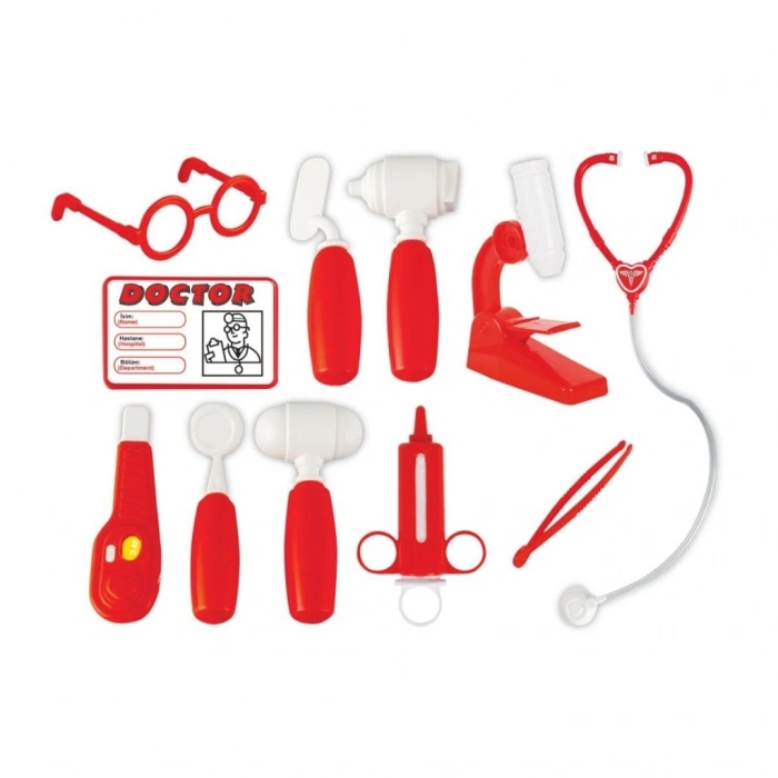 Mey İthalat® 03 310 DOKTOR SETİ ÇANTALI KIRMIZI