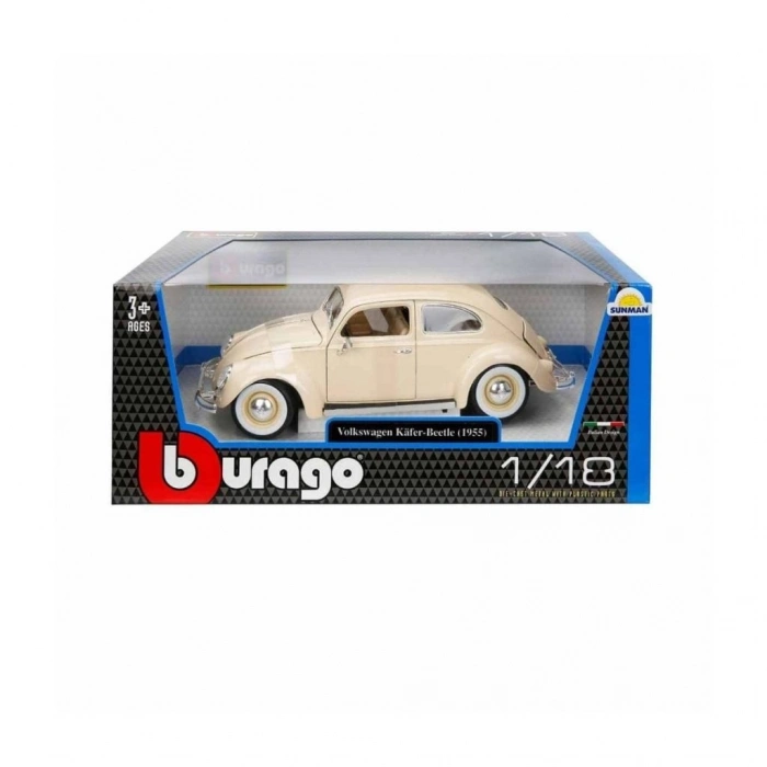 Mey İthalat® 1:18 Volkswagen Kafer Beetle 1955 Model Araba