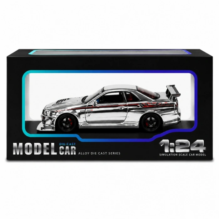 Mey İthalat® 1/24 R34 GTR Model Araba