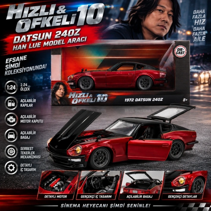 Mey İthalat® 10 Datsun 240Z Han Lue Model Aracı