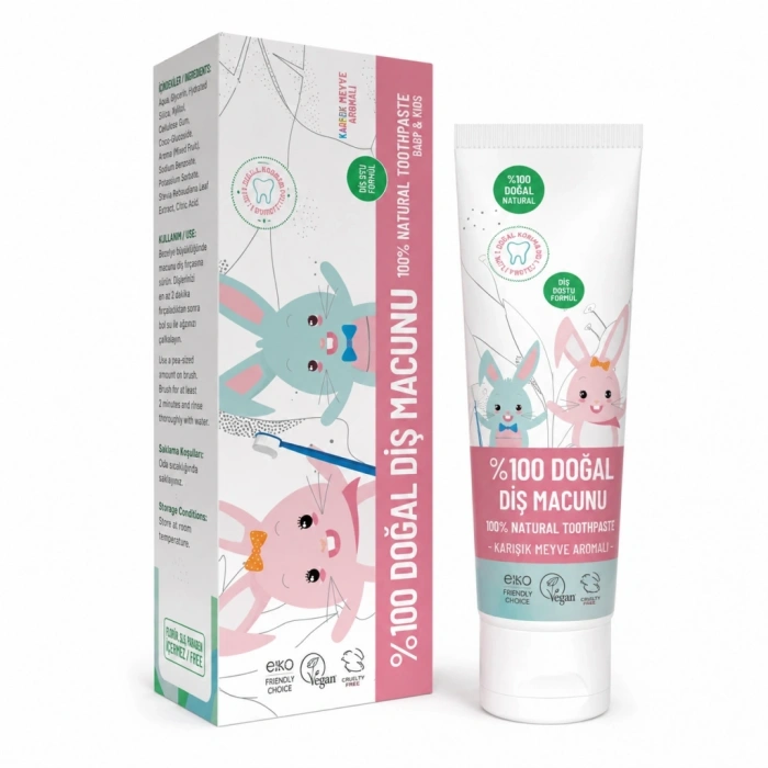 Mey İthalat® %100 Doğal Diş Macunu Baby&Kids 50 ml