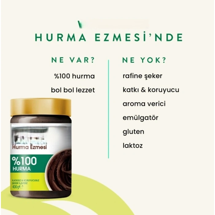 Mey İthalat® %100 Sade Hurma Ezmesi 400 Gr