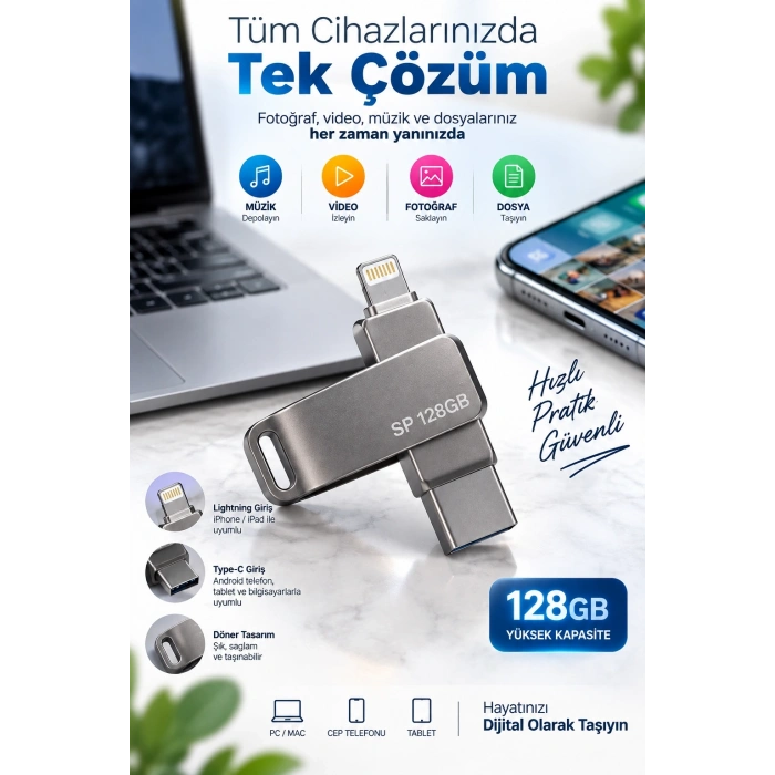 Mey İthalat® 128 GB FLASH BELLEK