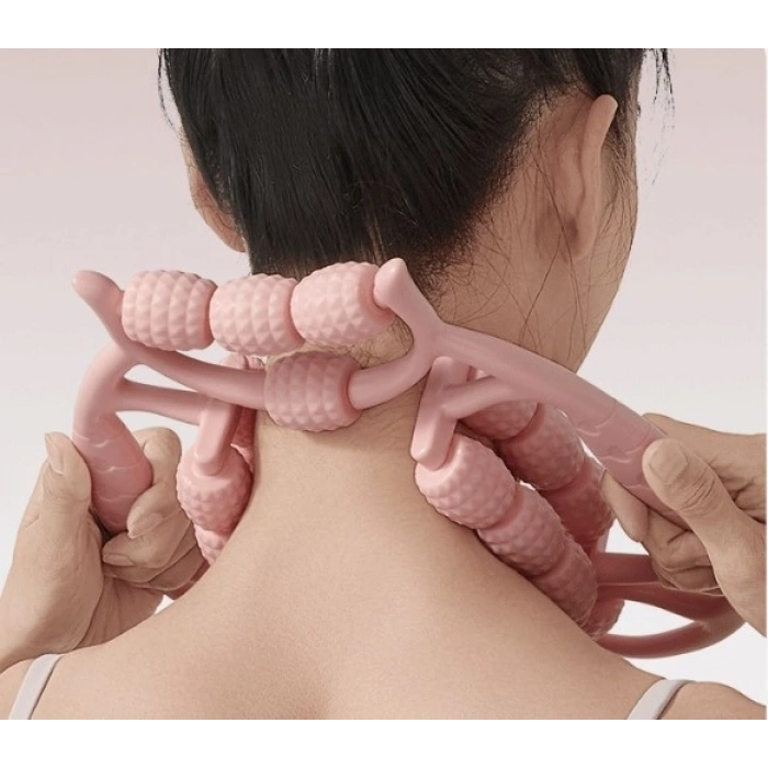 Mey İthalat® 18 Tekerlekli Selülit Masaj Aleti Lenf Drenaj Rulosu CM-376