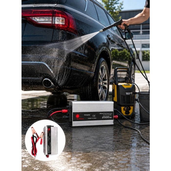 Mey İthalat® 2000W Akü İnvertör Araçtan Elektrik Kullanımı Sağlayan
