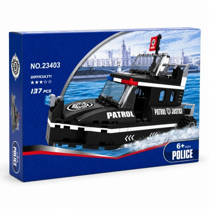Mey İthalat® 23403 POLİS SETİ 133 PARÇA MİNİ  POLİS BOTU
