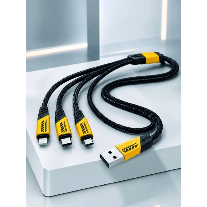 Mey İthalat® 240W 3Ü 1 ARADA HIZLI ŞARJ KABLOSU