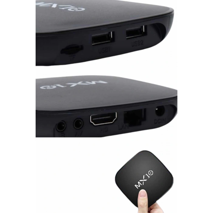 Mey İthalat® 2.4G Wifi Tv Box Medya Oynatıcı TV Uyumlu MX Box Kutusu Android TV