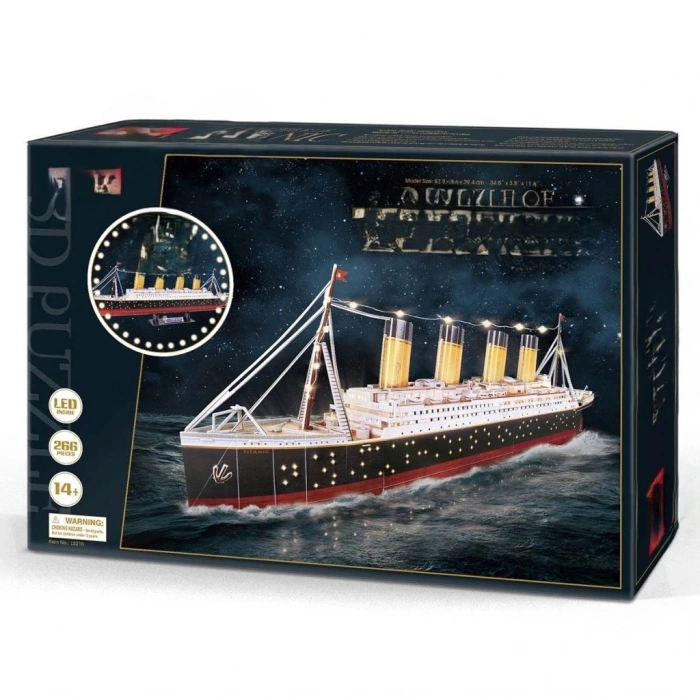 Mey İthalat® 266 Parça 3D Puzzle Led Işıklı
