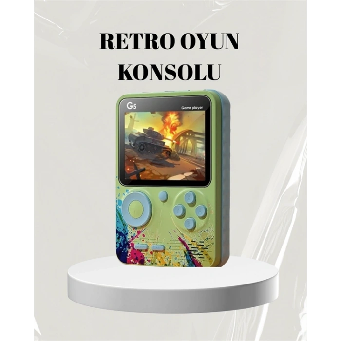 Mey İthalat® 3 İnç Renkli Ekranlı Taşınabilir El Konsolu – G5 Modeli