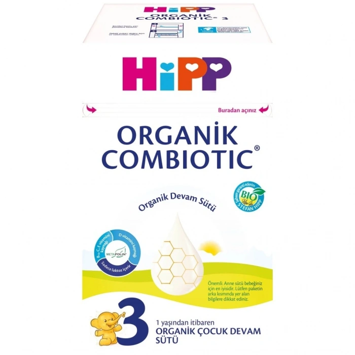 Mey İthalat®   3 Organik Combiotic Bebek Sütü 600 Gr
