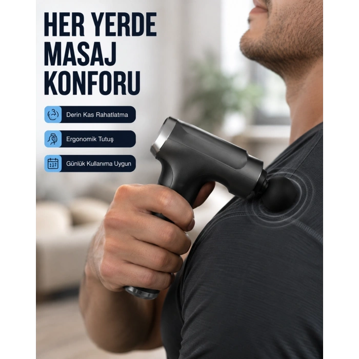 Mey İthalat® 3200R/Dak Güçlü Motorlu Masaj Cihazı Yeni Nesil