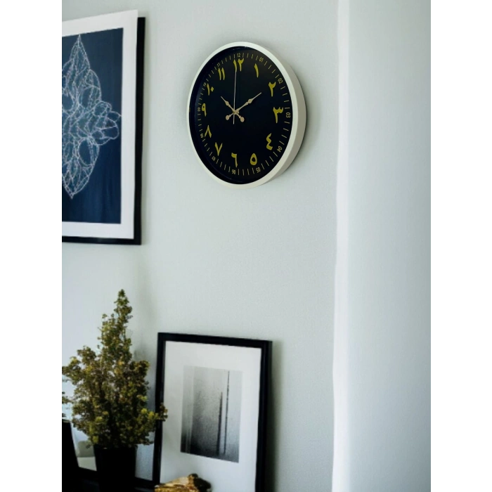 Mey İthalat® 36 Cm Arapça Rakamlı Duvar Saati
