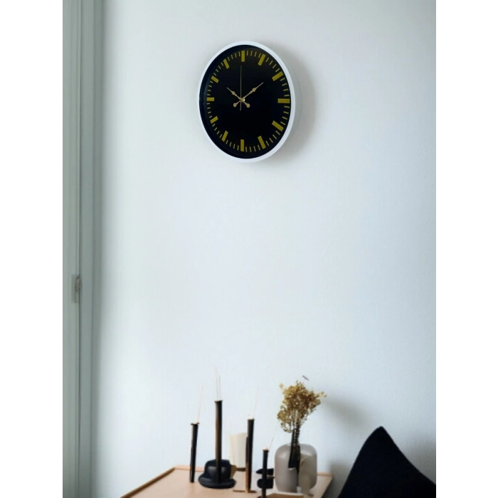 Mey İthalat® 36 Cm Beyaz Dekoratif Duvar Saati