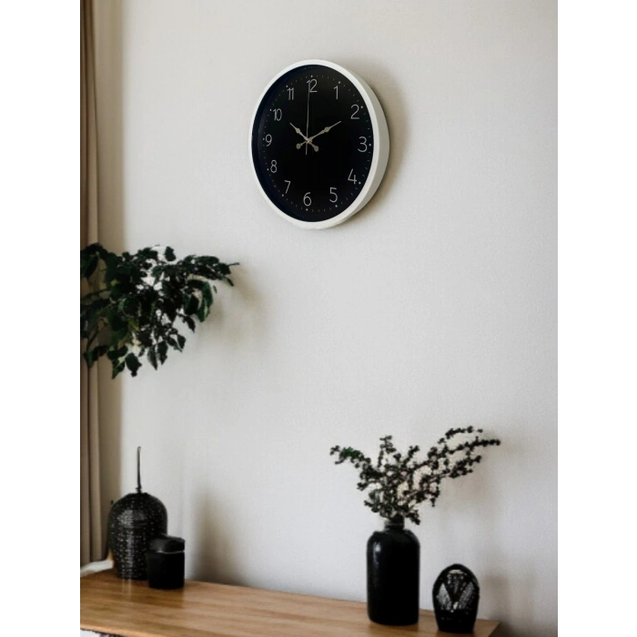 Mey İthalat® 36 Cm Dekoratif Sade Duvar Saati
