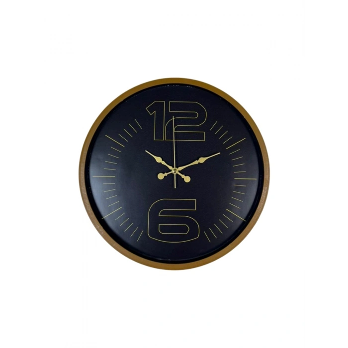 Mey İthalat® 36 Cm Kahverengi Modern Duvar Saati