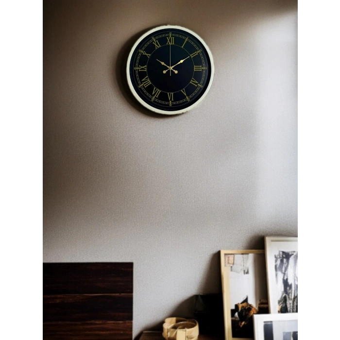 Mey İthalat® 36 Cm Krem Roma Rakamlı Duvar Saati