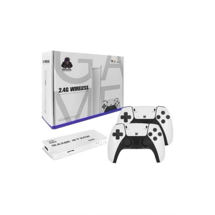 Mey İthalat® 3D 4K 2000 Oyunlu Game Stick Oyun Konsolu Çift Konsol