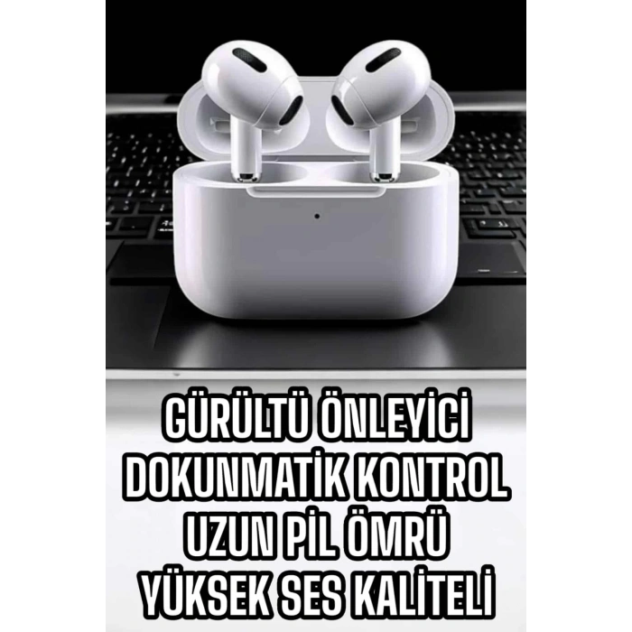 Mey İthalat® 3.Nesil TWS Bluetooth Kulaklık Mikrofonlu ANC Özelliği Dokunmatik Kontrol