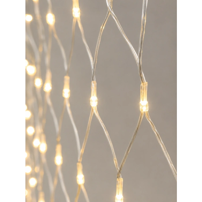 Mey İthalat® 3x3 Metre Ağ LED ile Bahçenize Sıcak ve Şık Aydınlatma