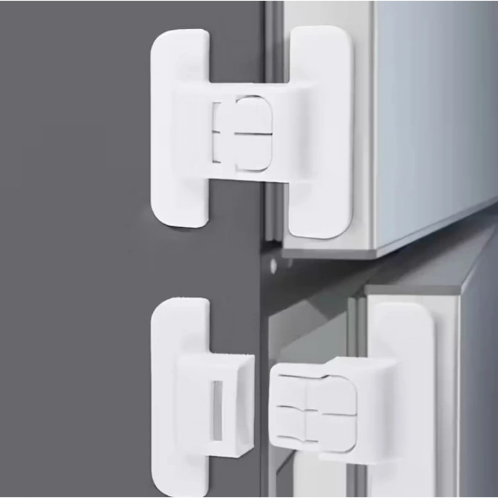 Mey İthalat® 4 Adet Buzdolabı, Çekmece ve Dolap Kapağı Çocuk Kilidi