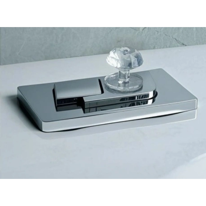 Mey İthalat® 4 Adet Kristal Tasarımlı Çok Amaçlı Yapışkanlı Tutacak Buton