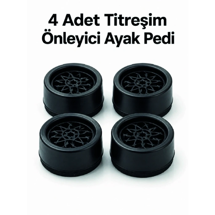 Mey İthalat® 4lü Set Çamaşır Makinesi Titreşim Önleyici Ped