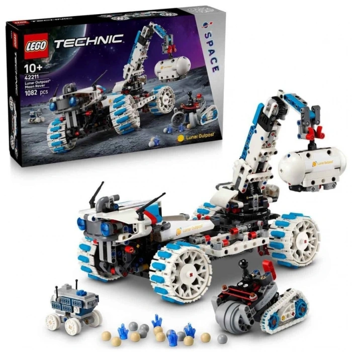 Mey İthalat® 42211   Technic Lunar Outpost Ay Gezgini Uzay Aracı 1082 parça +10 yaş