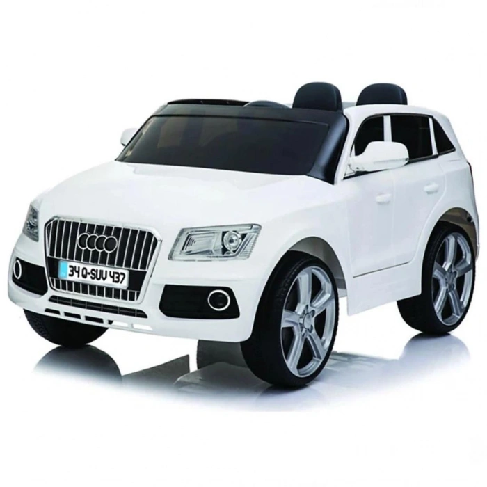 Mey İthalat®  437 Audi Q-SUV 12V Beyaz Akülü Araba