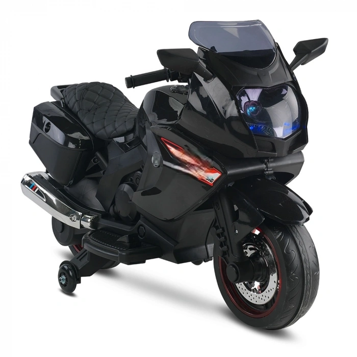 Mey İthalat®   438A XMX-316 Ledli Akülü Motor 12 Volt Siyah